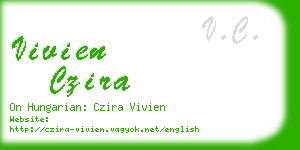 vivien czira business card